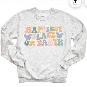 Happiest Place on Earth crew neck sweatshirt
